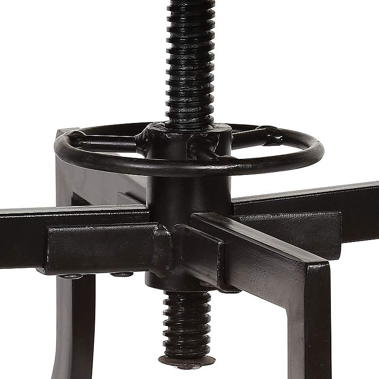 Image 3 Marais Harvest Oak Wood Adjustable Swivel Bar Stool more views