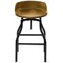 7_Marais Harvest Oak Wood Adjustable Swivel Bar Stool more views