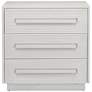 Marambe 32" Wide Cerused White 3-Drawer Accent Chest