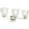 Marant 23 3/4" Wide Brushed Nickel 3-Light Bath Light