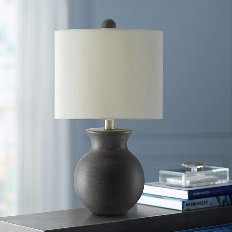 Image 1 Marazzi Black Granite Terracotta Accent Table Lamp
