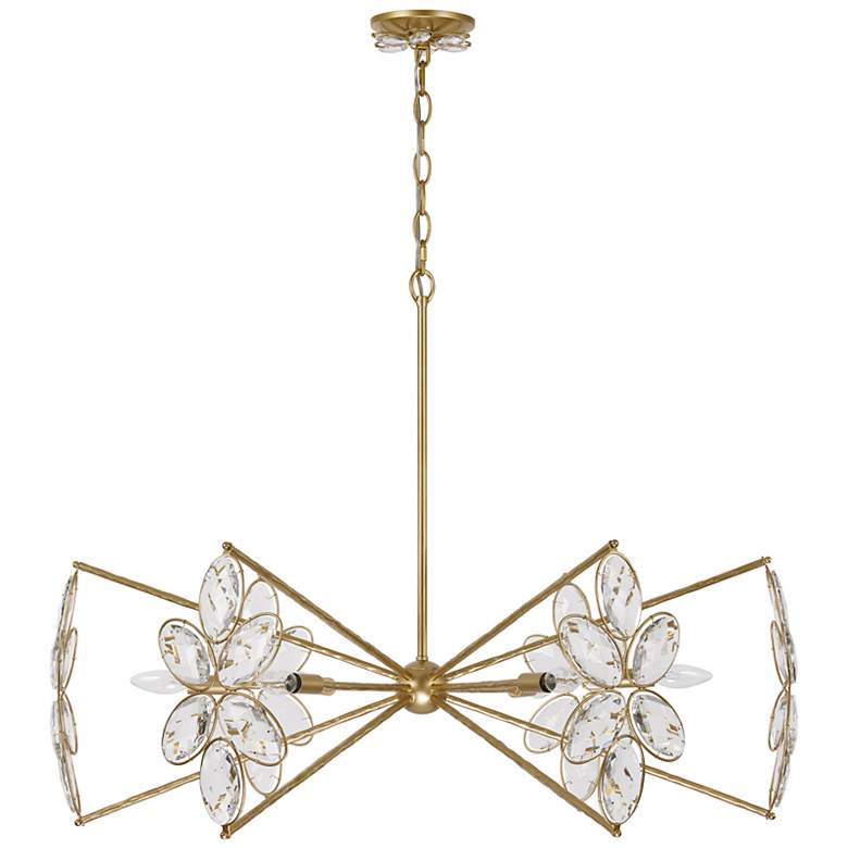 Image 2 Marbella 6-Light Chandelier in Gold Shimmer by Breegan Jane more views