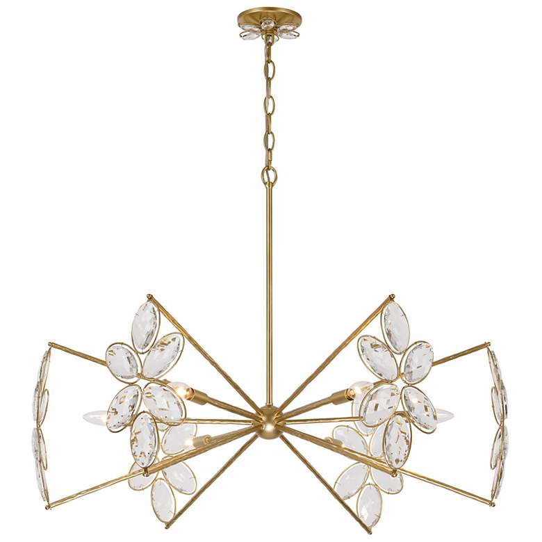Image 3 Marbella 6-Light Chandelier in Gold Shimmer by Breegan Jane more views
