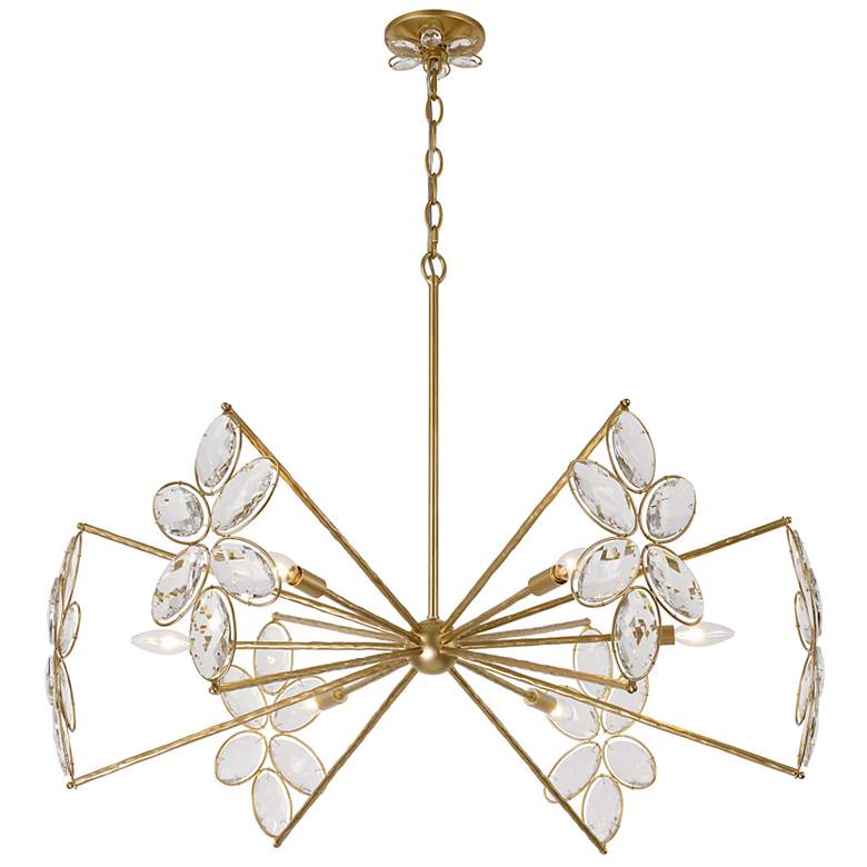Image 4 Marbella 6-Light Chandelier in Gold Shimmer by Breegan Jane more views