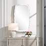 2_Marbella Matte White 22" x 37 3/4" Rectangular Wall Mirror