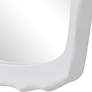 6_Marbella Matte White 22" x 37 3/4" Rectangular Wall Mirror more views