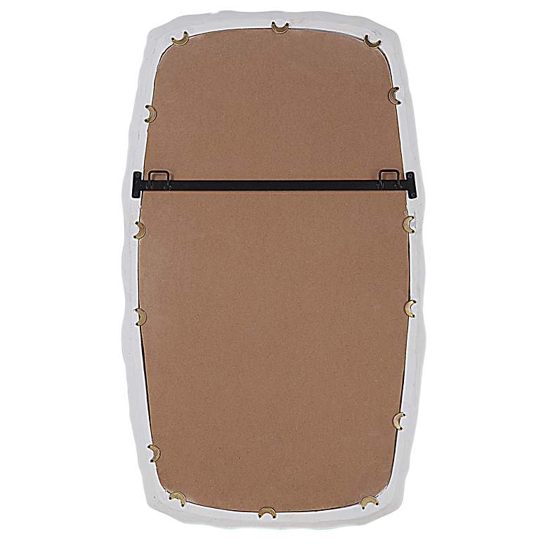 Image 7 Marbella Matte White 22" x 37 3/4" Rectangular Wall Mirror more views
