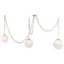 2_Marbelle 80 1/4" Wide Legacy Brass 3-Light Pendant more views