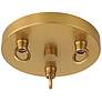 5_Marbelle 80 1/4" Wide Legacy Brass 3-Light Pendant more views