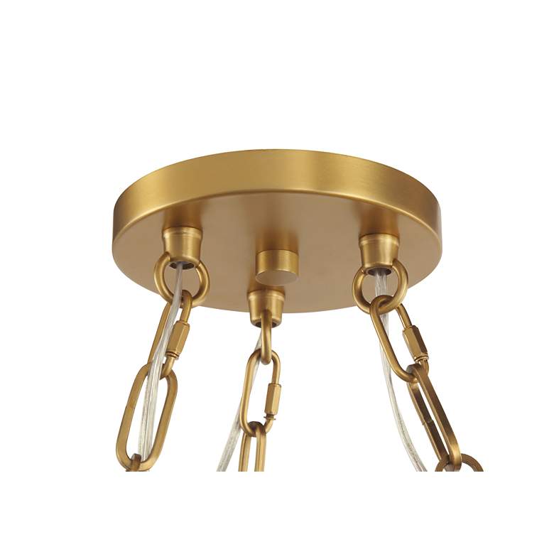 Image 7 Marbelle 80 1/4" Wide Legacy Brass 3-Light Pendant more views
