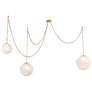 Marbelle 80 1/4" Wide Legacy Brass 3-Light Pendant