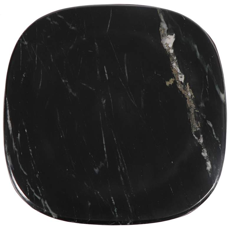 Image 7 Marbelle Alfie Marble 17.8" Wide Fantasy Black Bar Stool Bronze Frame more views