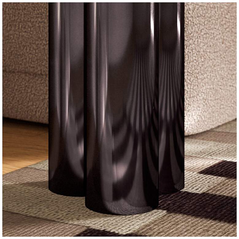 Image 7 Marbelle Martie 17.75" Wide Toronto Sand End Table Black Nickel Frame more views