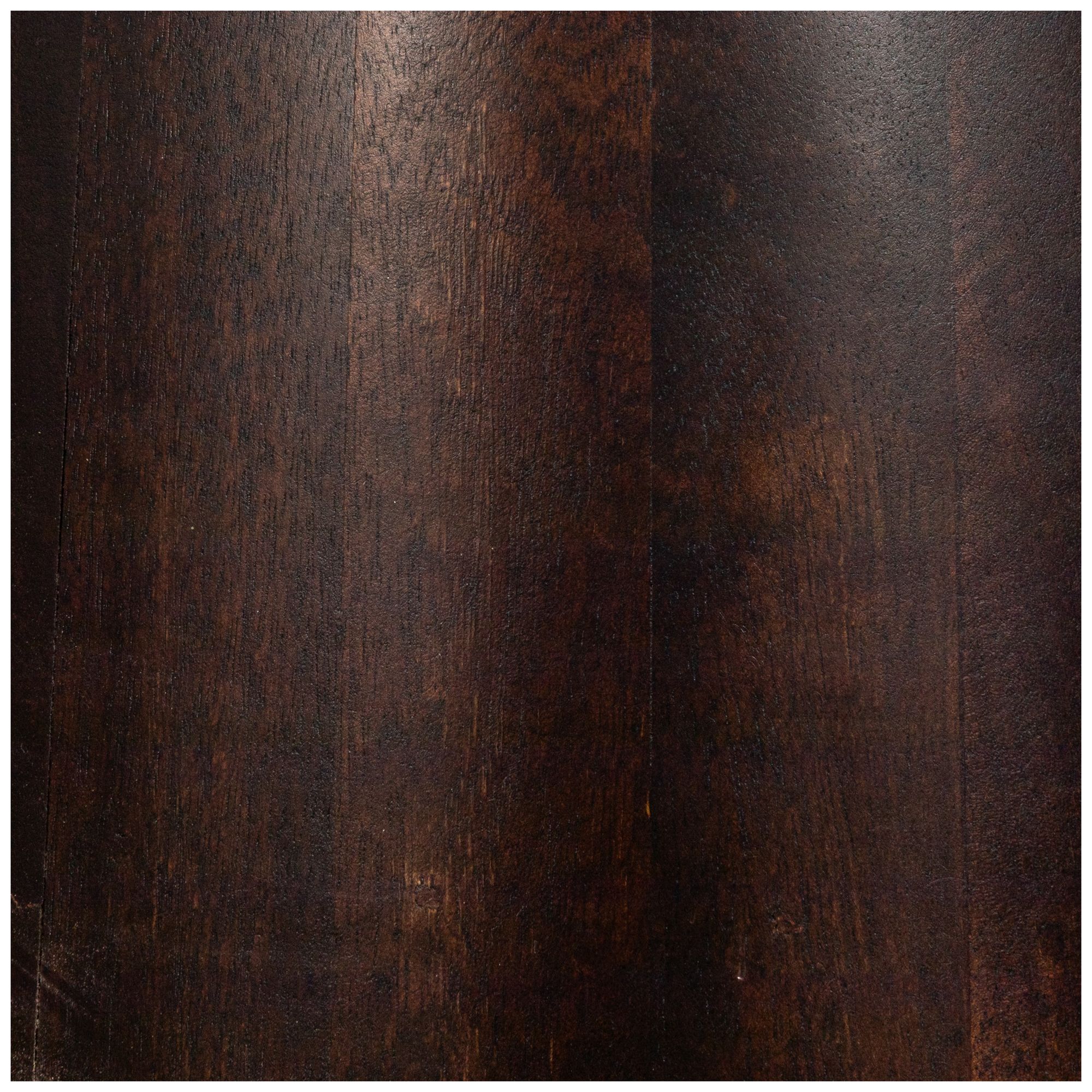 Marble and Mango Wood Organic Shaped Bar Height Table, Walnut Finish