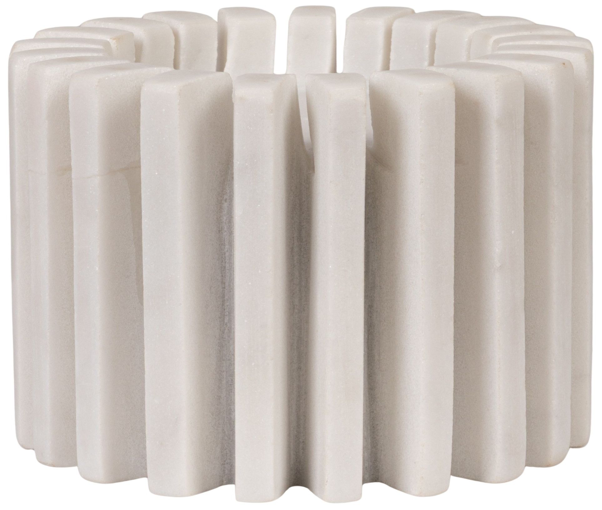 Image 4 Marble Candleholder, White more views