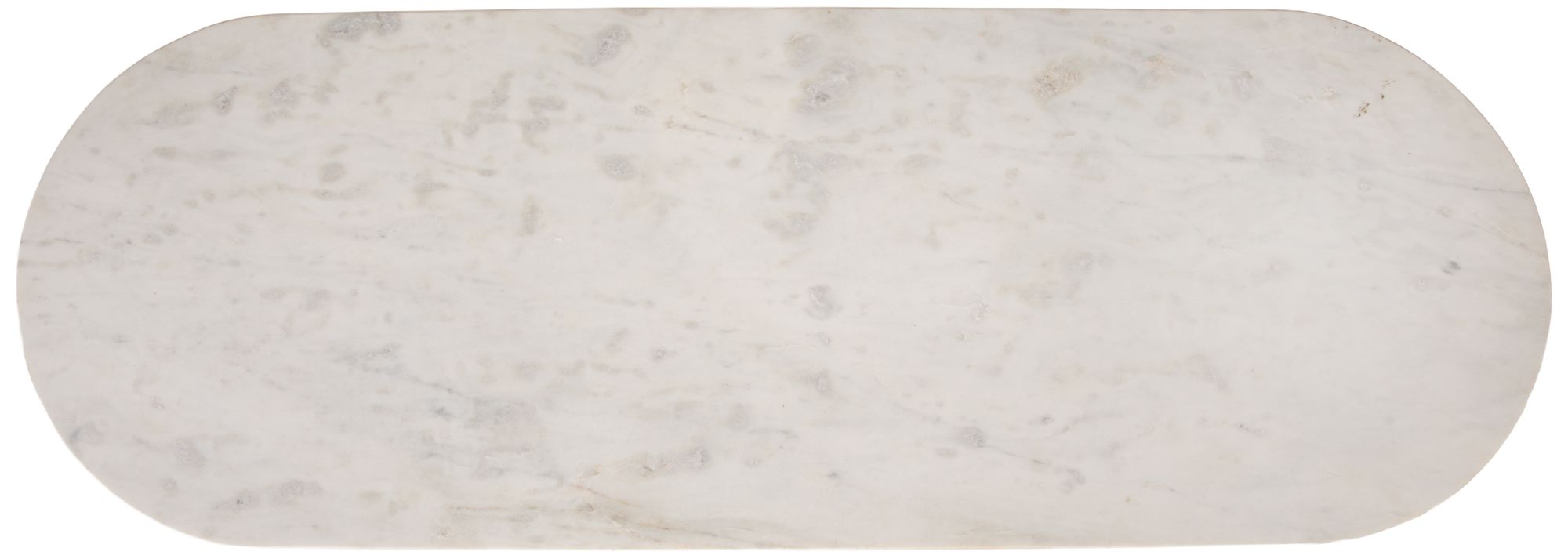 Image 5 Marble Console Table with Fluted Column Base, White more views