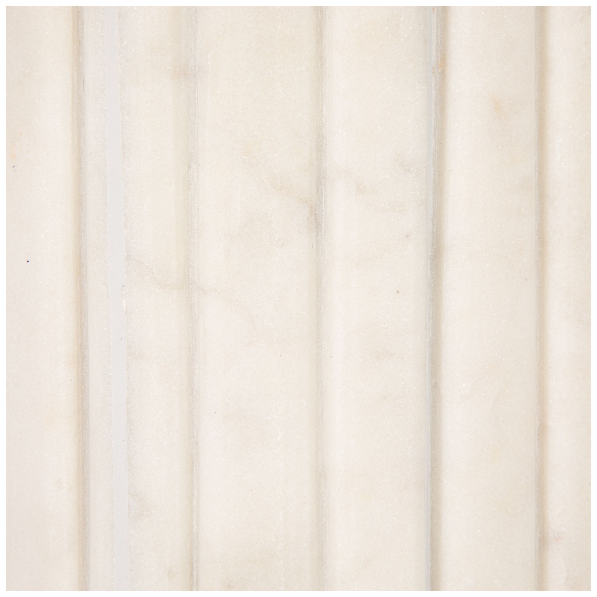 Image 6 Marble Console Table with Fluted Column Base, White more views
