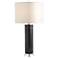 Marble Cylinder Table Lamp-Black