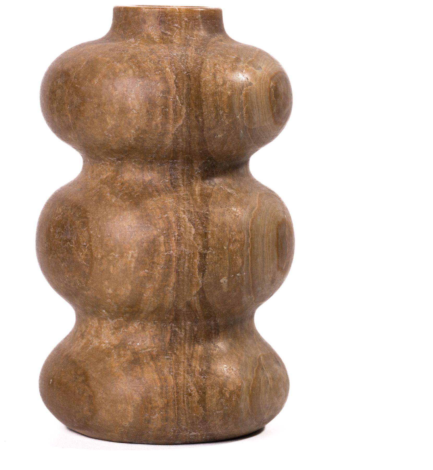 Image 2 Marble Dark Onyx Swell Vase more views