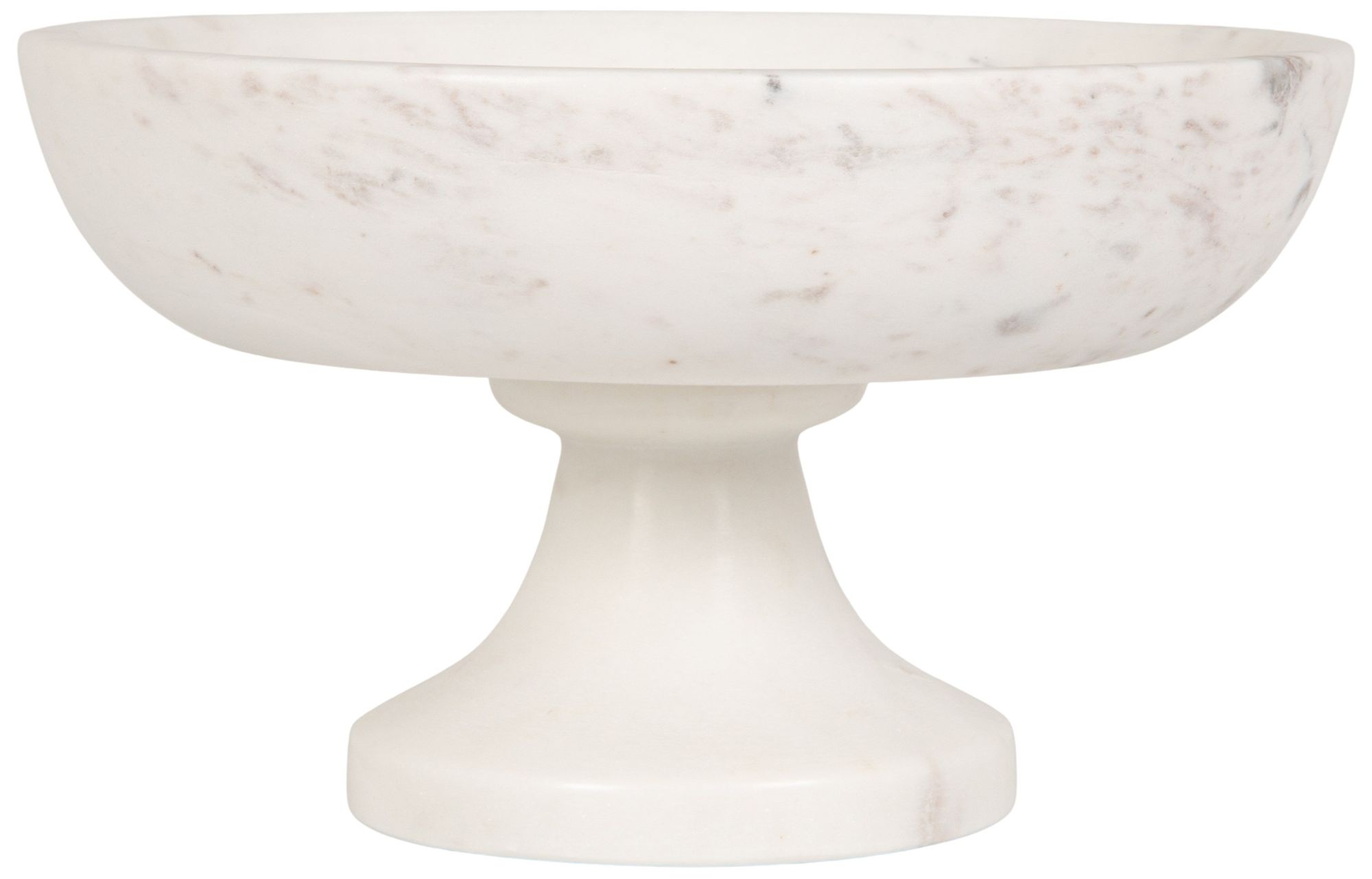Image 4 Marble Footed Bowl, White more views