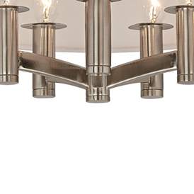 Image2 of Marble Glow Ava 5-Light Nickel Ceiling Light more views