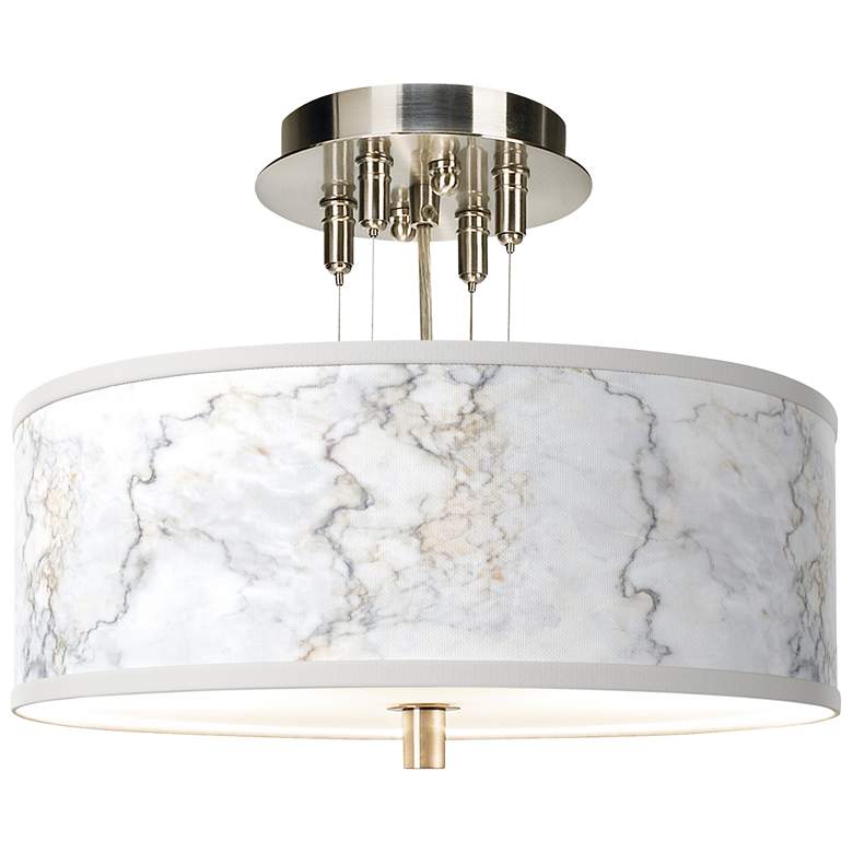 Image 1 Marble Glow Giclee 14 inch Wide Ceiling Light