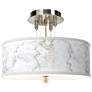 Marble Glow Giclee 14" Wide Ceiling Light