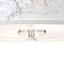 Marble Glow Giclee 16" Wide Semi-Flush Ceiling Light