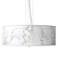 Marble Glow Giclee 24" Wide 4-Light Pendant Chandelier