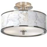 Marble Glow Giclee Glow 14&quot; Wide Ceiling Light