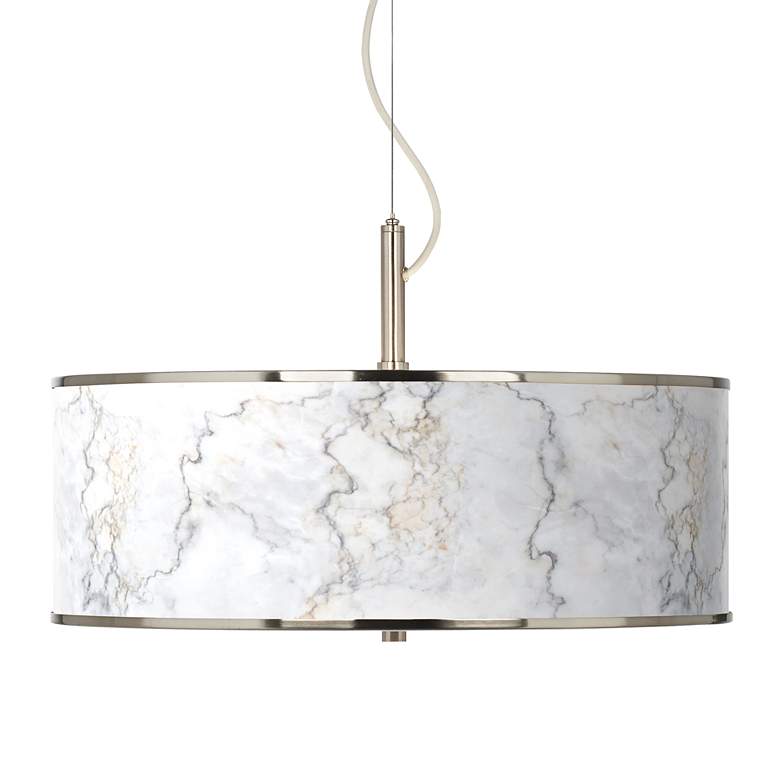 Image 1 Marble Glow Giclee Glow 20 inch Wide Pendant Light
