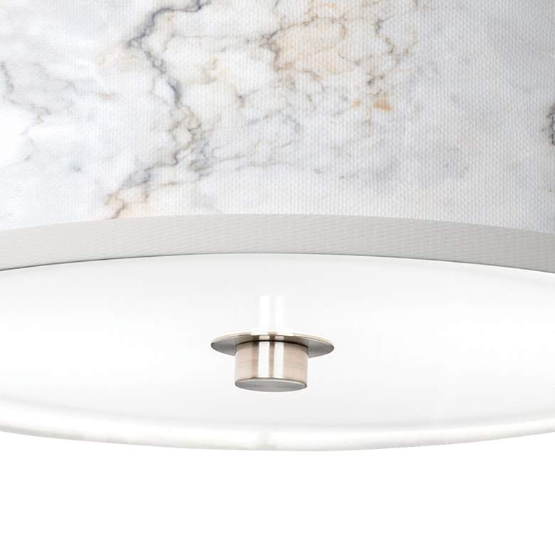 Image 3 Marble Glow Giclee Nickel 10 1/4 inch Wide Ceiling Light more views