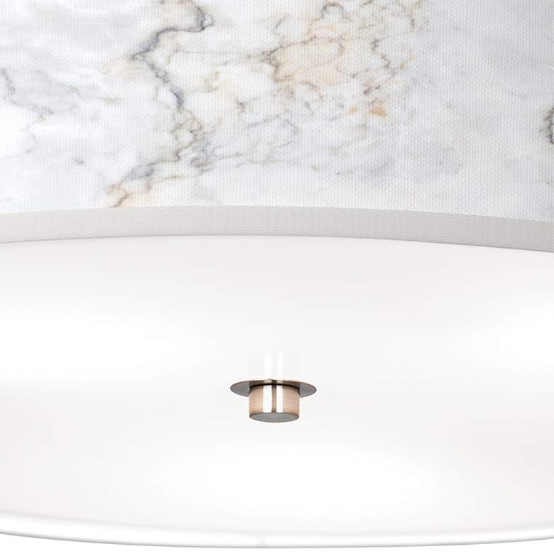 Image 3 Marble Glow Giclee Nickel 20 1/4 inch Wide Ceiling Light more views