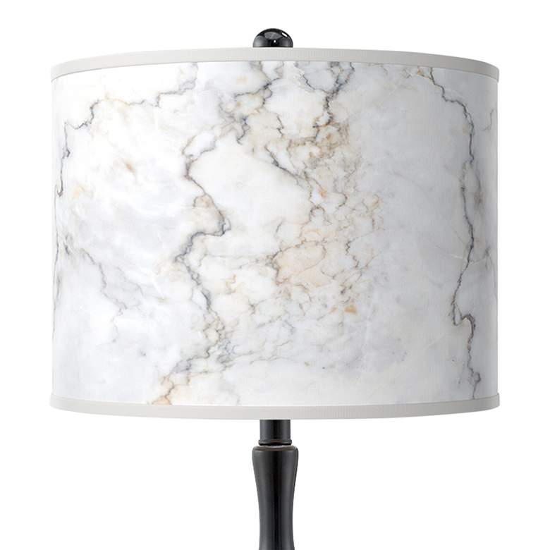 Image 2 Marble Glow Giclee Paley Black Table Lamp more views