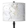 Marble Glow Giclee Paley Black Table Lamp