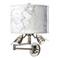 Marble Glow Giclee Plug-In Swing Arm Wall Lamp