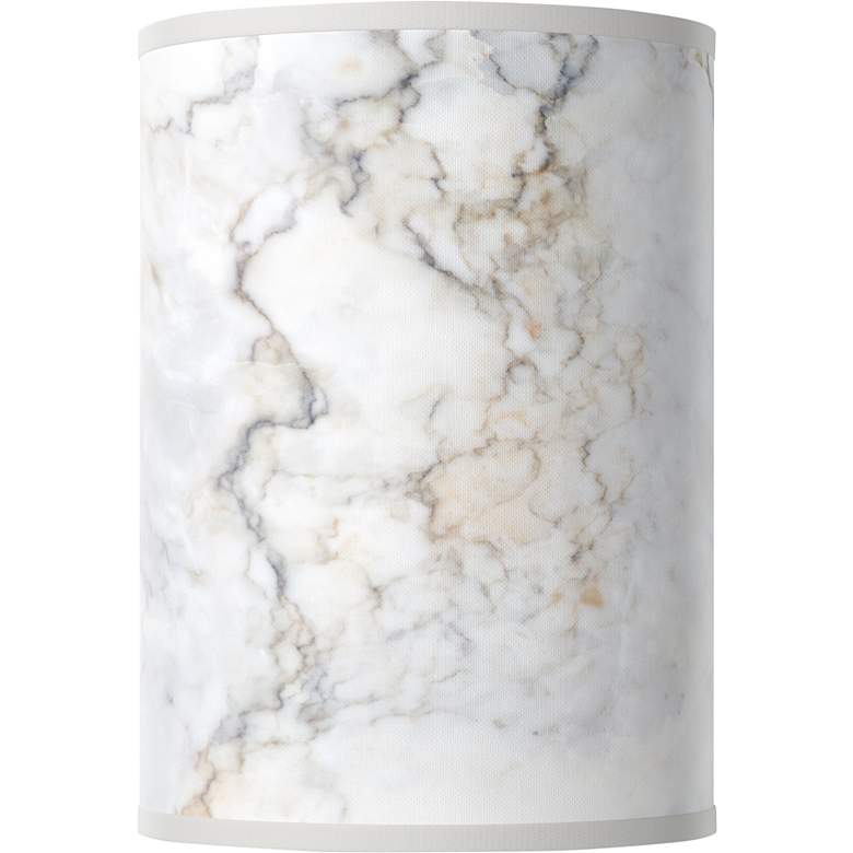 Image 1 Marble Glow Giclee Round Cylinder Lamp Shade 8x8x11 (Spider)
