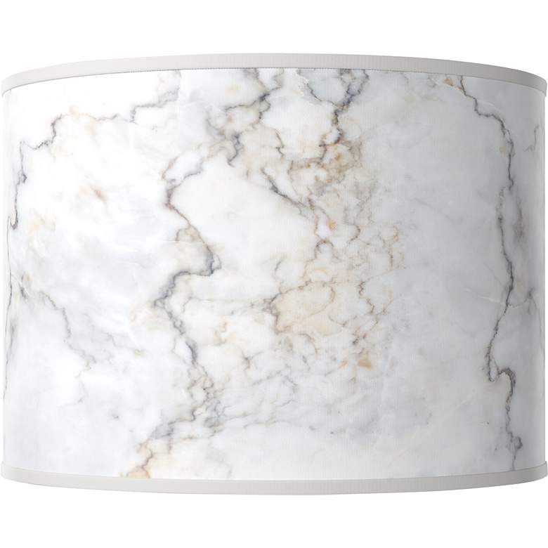 Image 1 Marble Glow Giclee Round Drum Lamp Shade 15.5x15.5x11 (Spider)