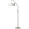 Marble Glow Giclee Shade Arc Floor Lamp