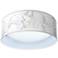 Marble Glow Pattern 16" Wide Modern Round LED Ceiling Light