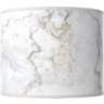 Marble Glow White Giclee Round Drum Lamp Shade 14x14x11 (Spider)