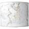 Marble Glow White Giclee Round Drum Lamp Shade 14x14x11 (Spider)