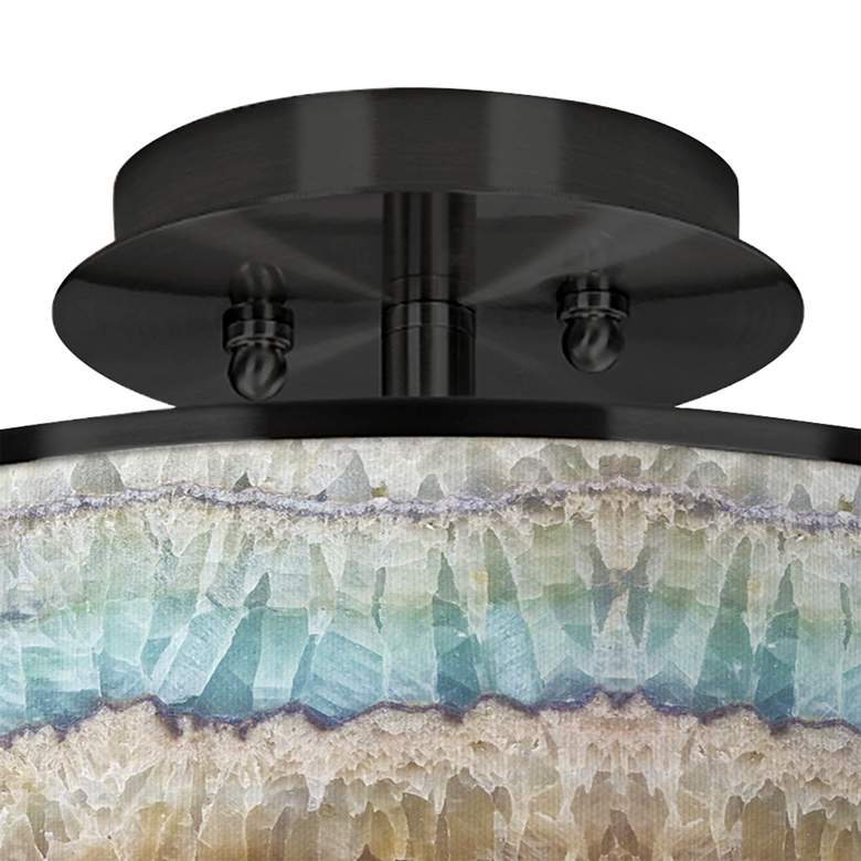 Image 2 Marble Jewel Black 14" Wide Ceiling Light more views
