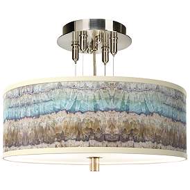 Image1 of Marble Jewel Giclee 14" Wide Ceiling Light