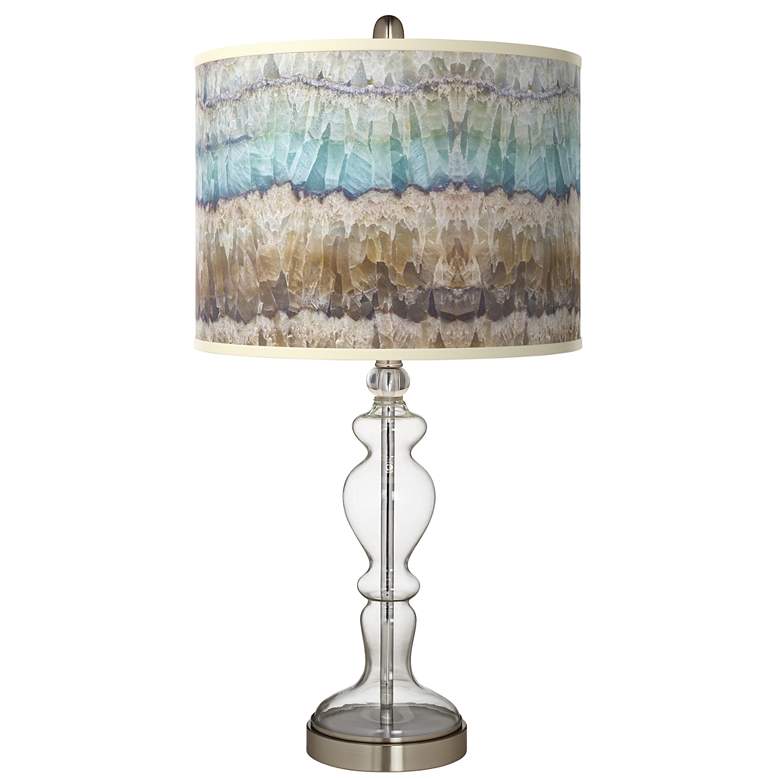 Image 1 Marble Jewel Giclee Apothecary Clear Glass Table Lamp