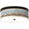 Marble Jewel Giclee Energy Efficient Bronze Ceiling Light