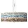 Marble Jewel Giclee Gallery 24" Wide 4-Light Modern Pendant Chandelier