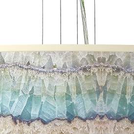 Image2 of Marble Jewel Giclee Gallery 24" Wide 4-Light Modern Pendant Chandelier more views