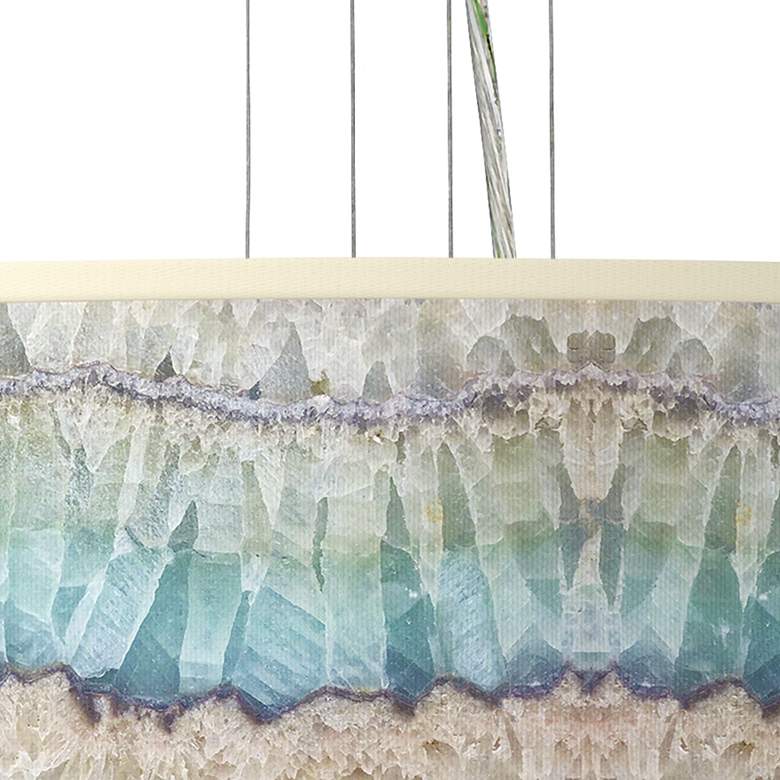 Image 2 Marble Jewel Giclee Gallery 24" Wide 4-Light Modern Pendant Chandelier more views