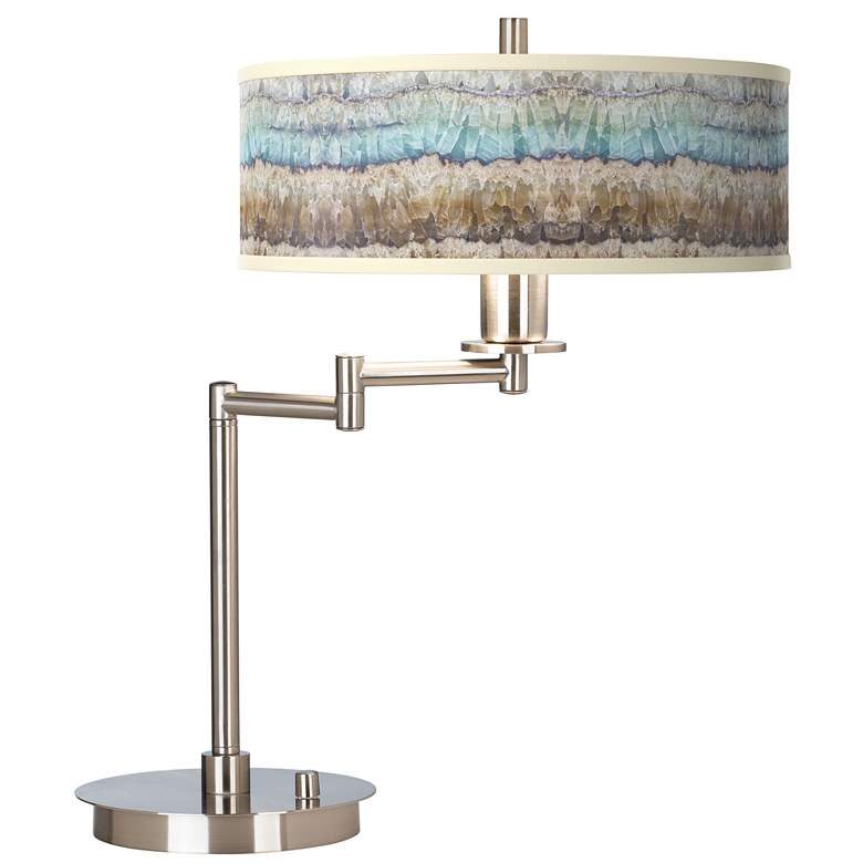 Image 1 Marble Jewel Giclee Gallery Modern LED Swing Arm Desk Lamp